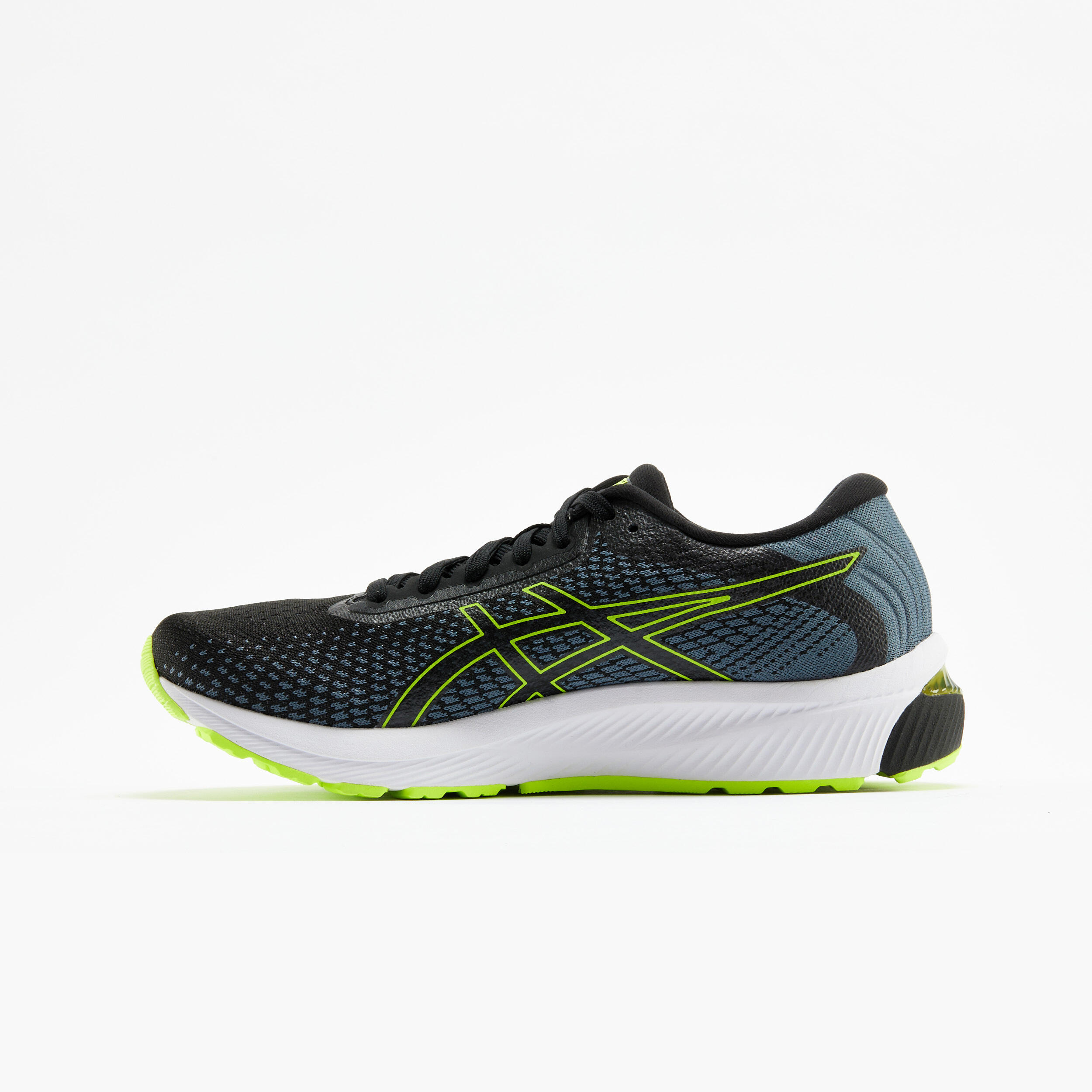 Zapatillas running hombre Asics gel Stratus Knit2 gris amarillo 2/6