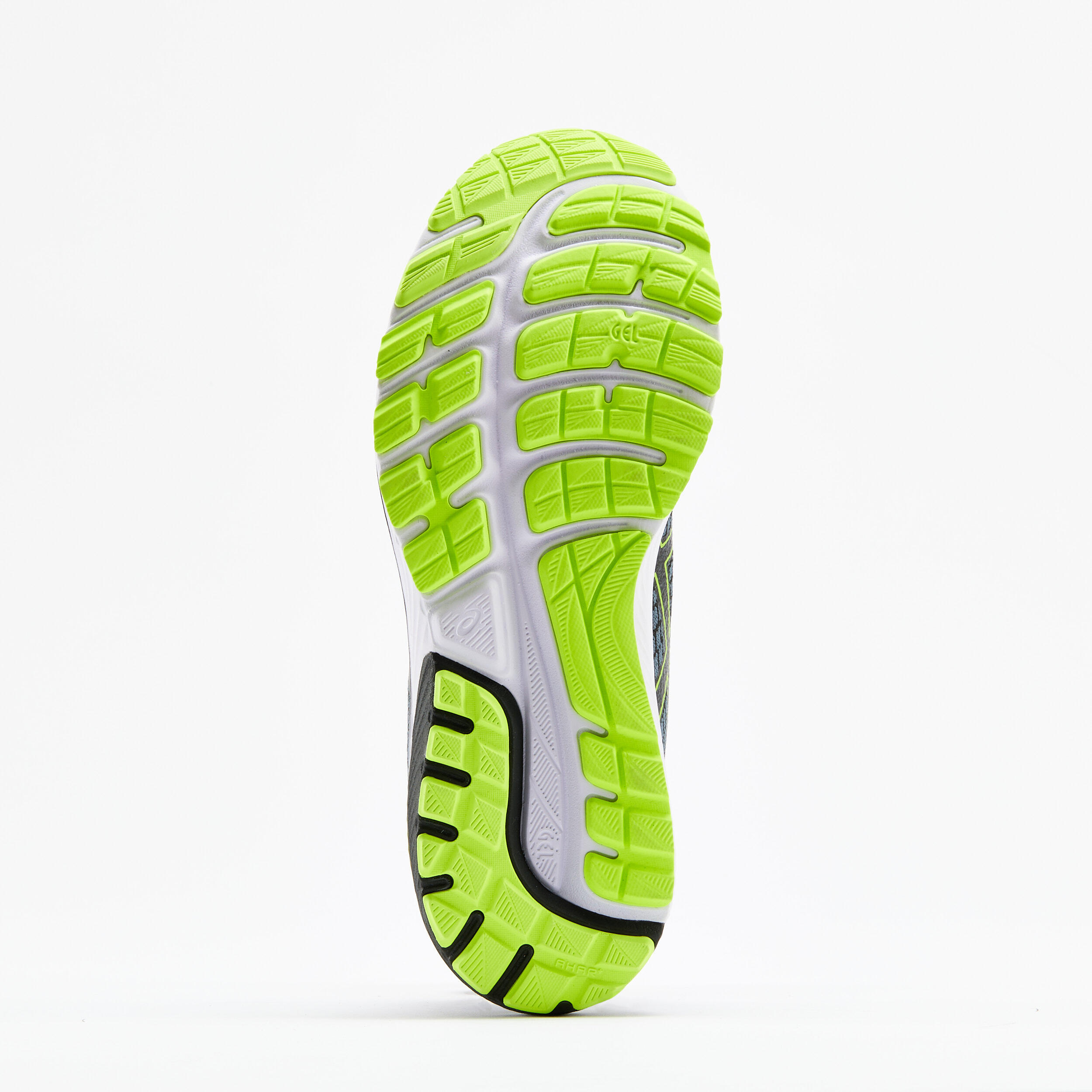 Zapatillas running hombre Asics gel Stratus Knit2 gris amarillo 3/6