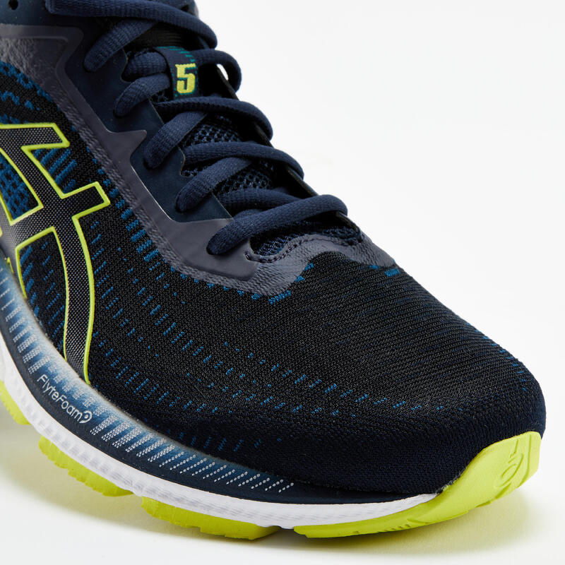 CHAUSSURES DE RUNNING HOMME ASICS GEL SUPERION 5 NOIR BLEU JAUNE H