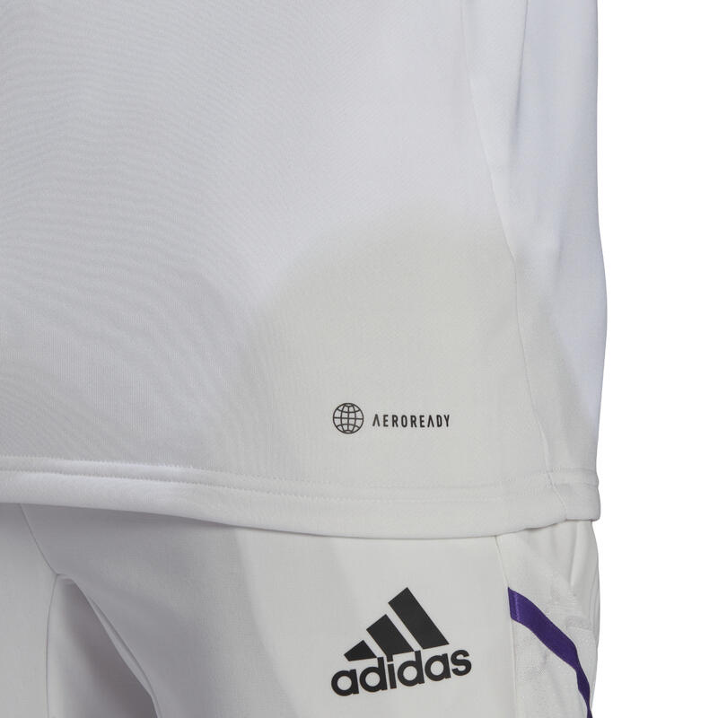 Sudadera adidas Real Madrid entrenamiento blanca