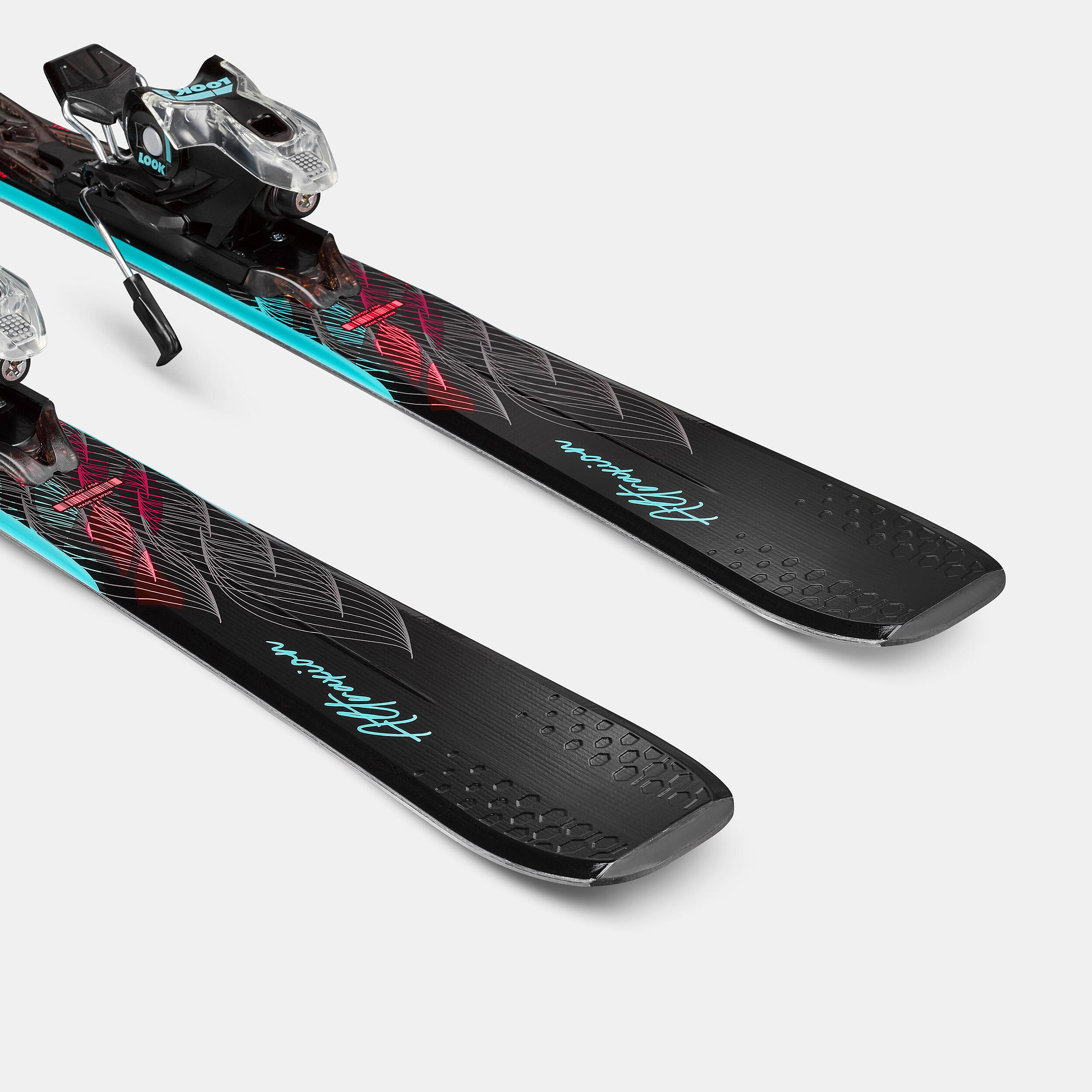 WOMEN'S DOWNHILL SKI WITH BINDINGS - ROSSIGNOL ATTRAXION  4/8