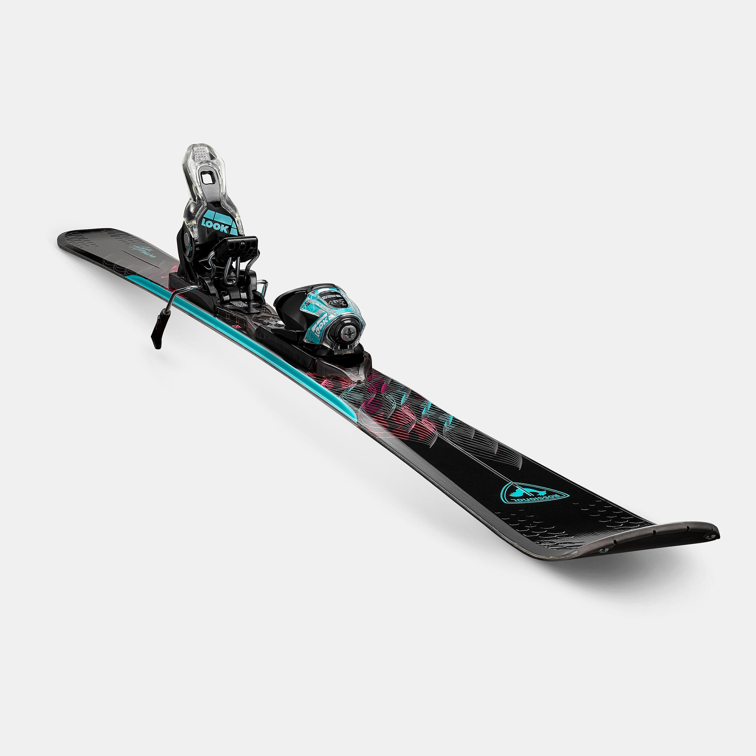 WOMEN'S DOWNHILL SKI WITH BINDINGS - ROSSIGNOL ATTRAXION  5/8