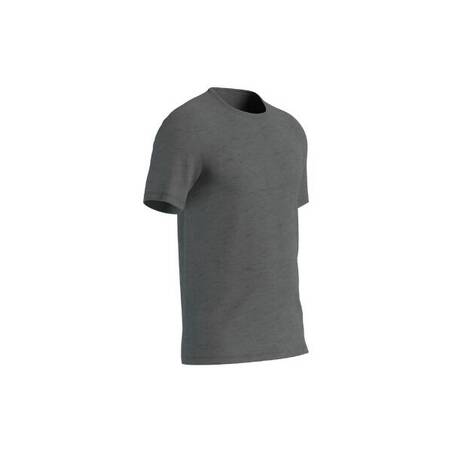 Kaos Fitness Pria Slim-Fit 500 - Abu-abu