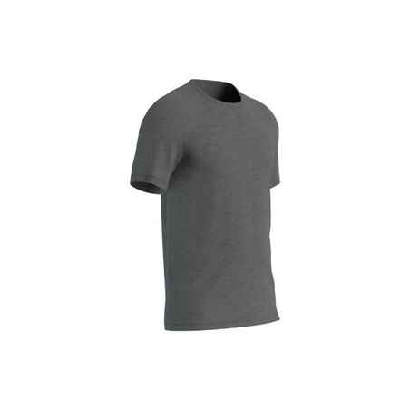 Ανδρικό T-Shirt με στενή εφαρμογή για Fitness 500 - Γκρι