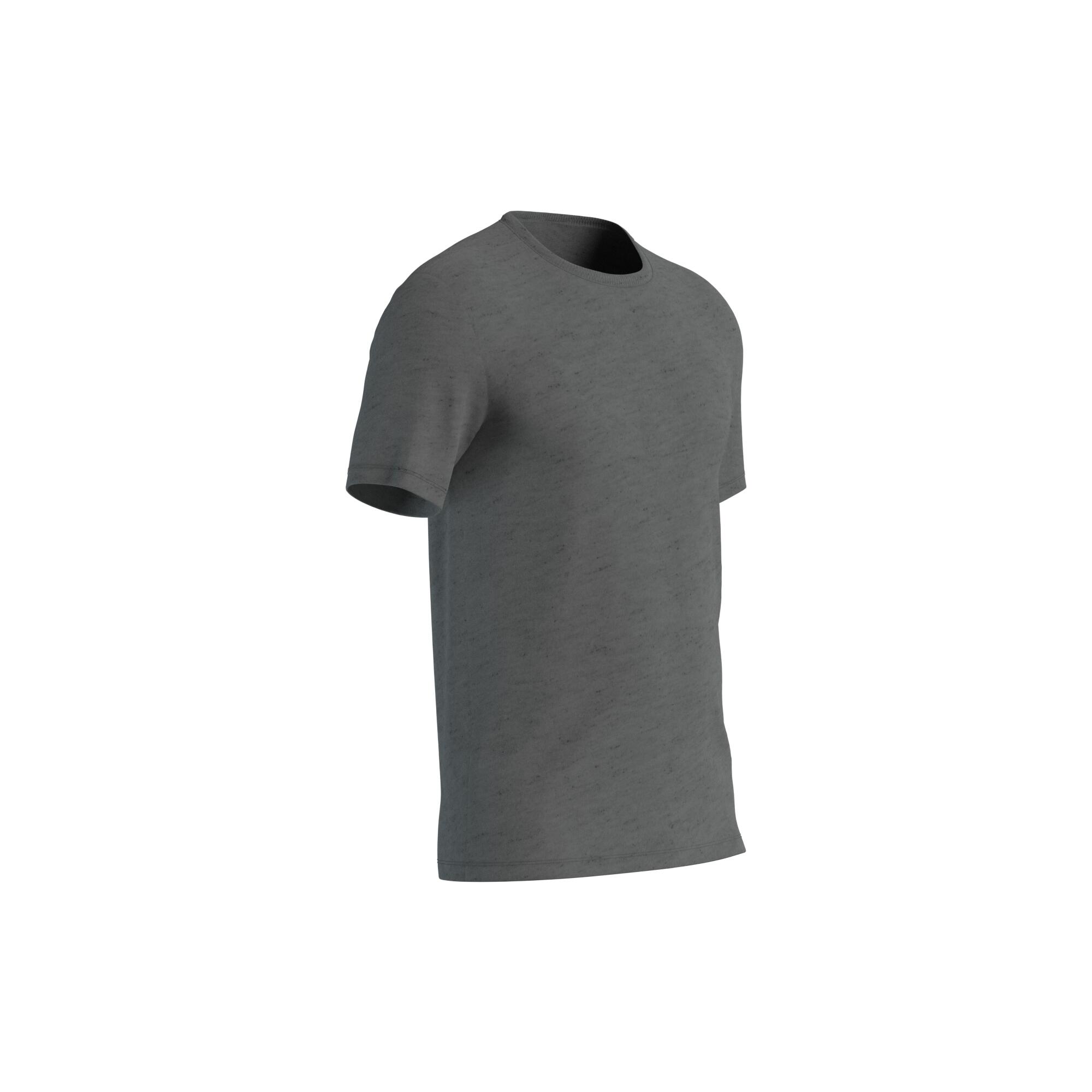 Men's Slim-Fit Fitness T-Shirt 500 - Grey 6/6