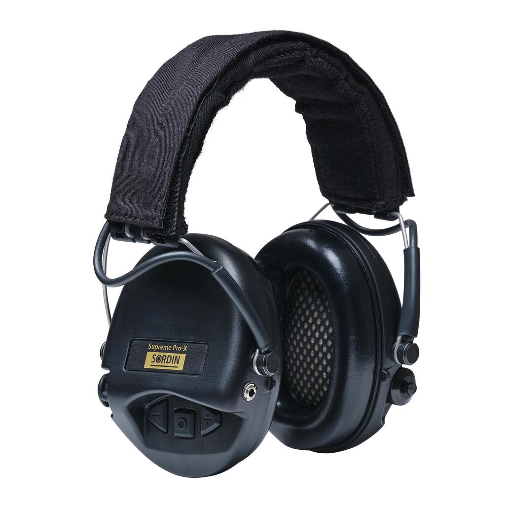 Elektroniskās dzirdes aizsardzības austiņas “Sordin Supreme Pro-X”, melnas