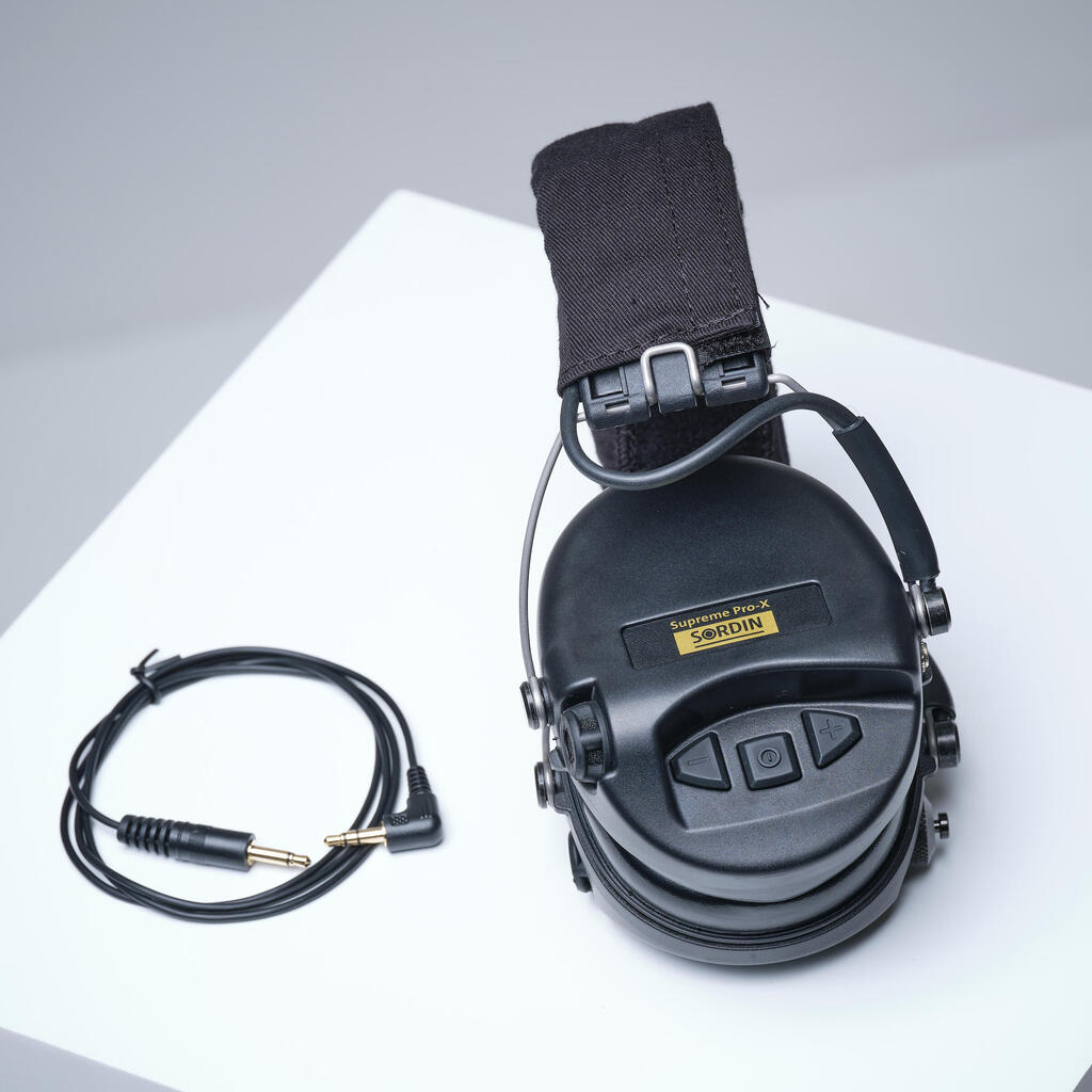 Elektronické slúchadlá Sordin Supreme Pro-X s ochranou proti hluku čierne