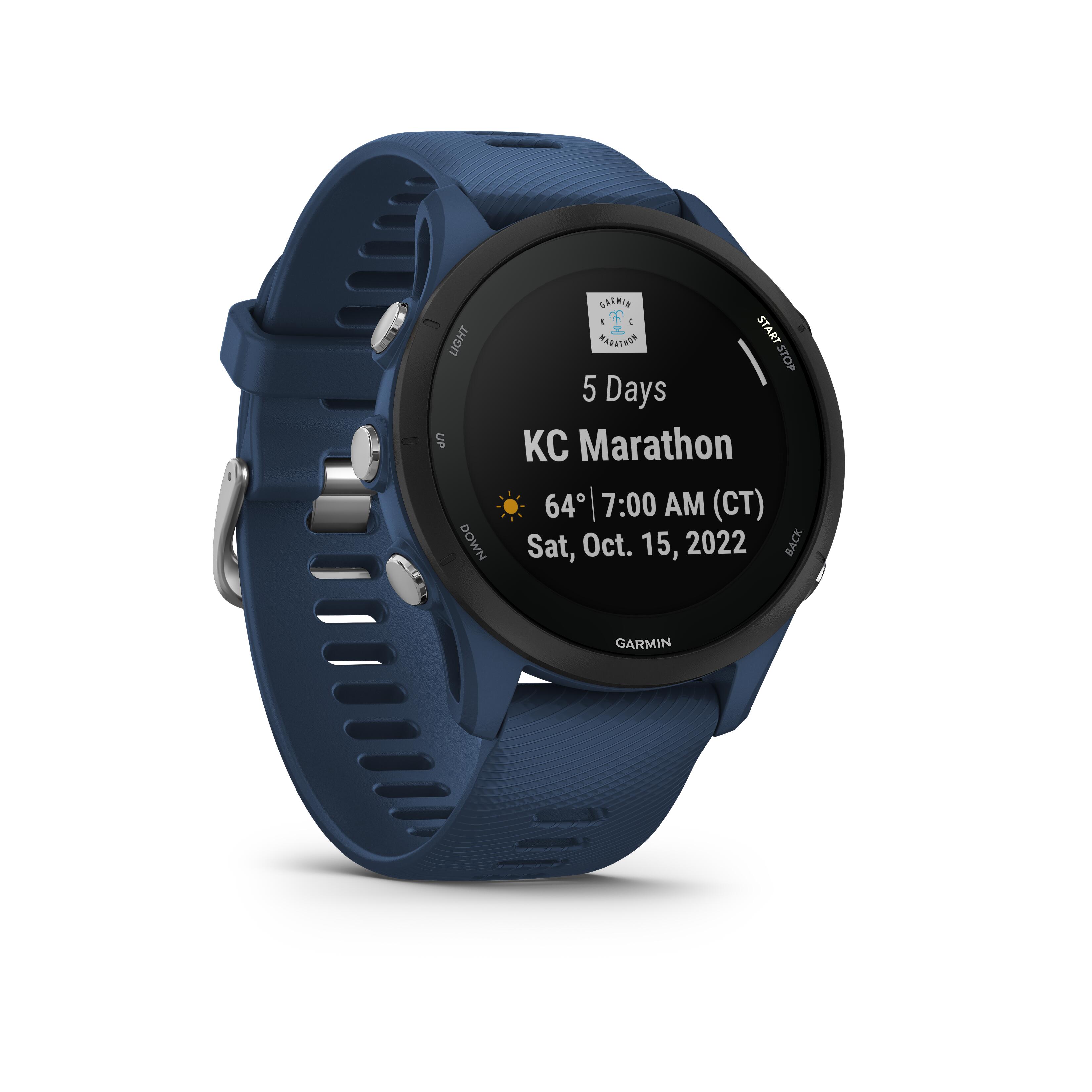 CONNECTED GPS WATCH GARMIN FORERUNNER 255 BLUE