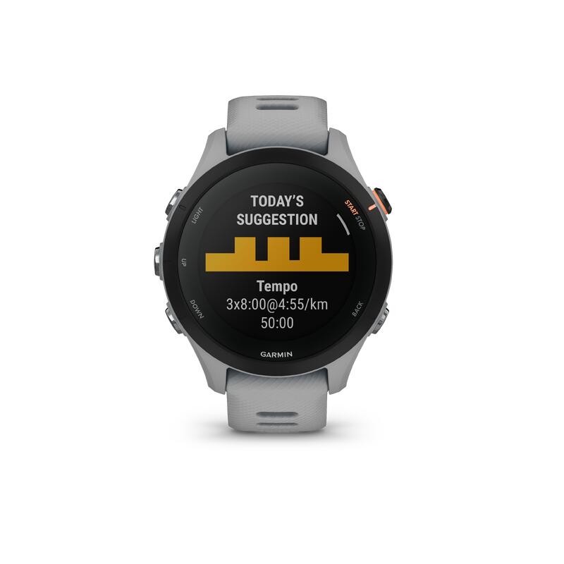 GPS-Uhr Smartwatch Garmin - Forerunner 255 S hellgrau 