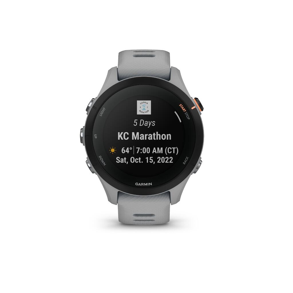 Išmanusis GPS laikrodis „Garmin Forerunner 255“, šviesiai pilka