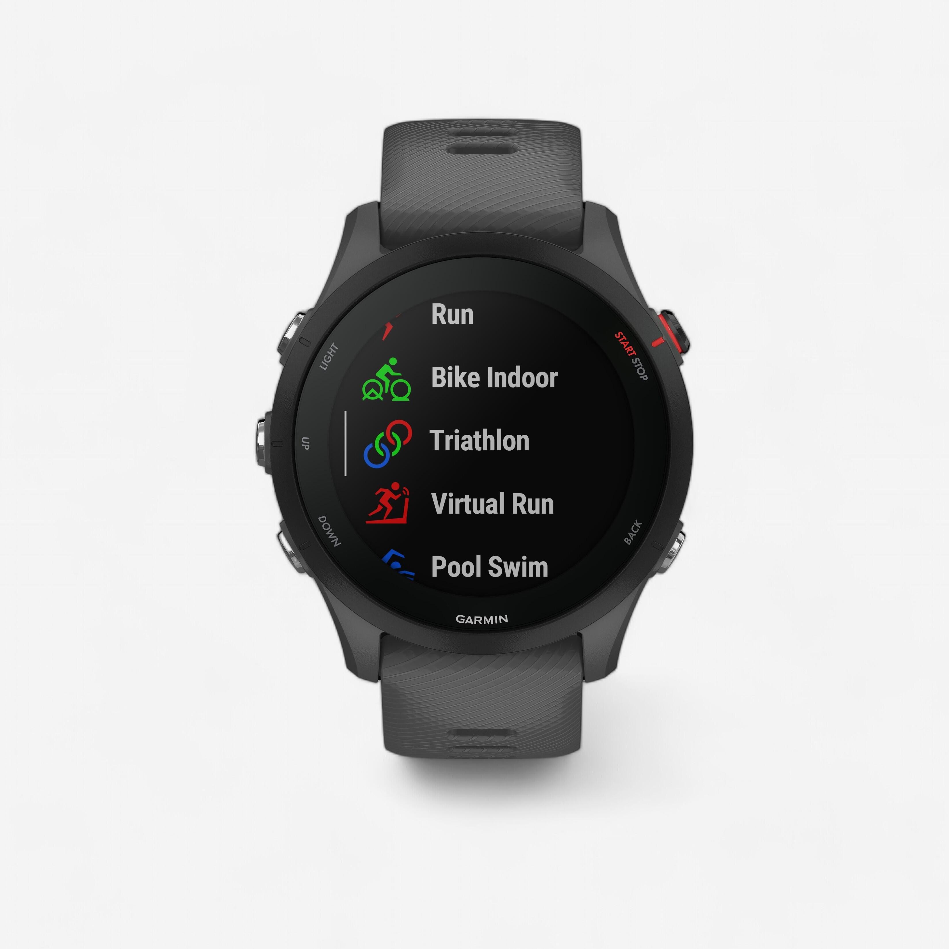 Connected gps watch garmin forerunner 255 slate grey