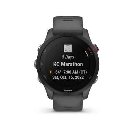 Išmanusis GPS laikrodis „Garmin Forerunner 255“, šviesiai pilka