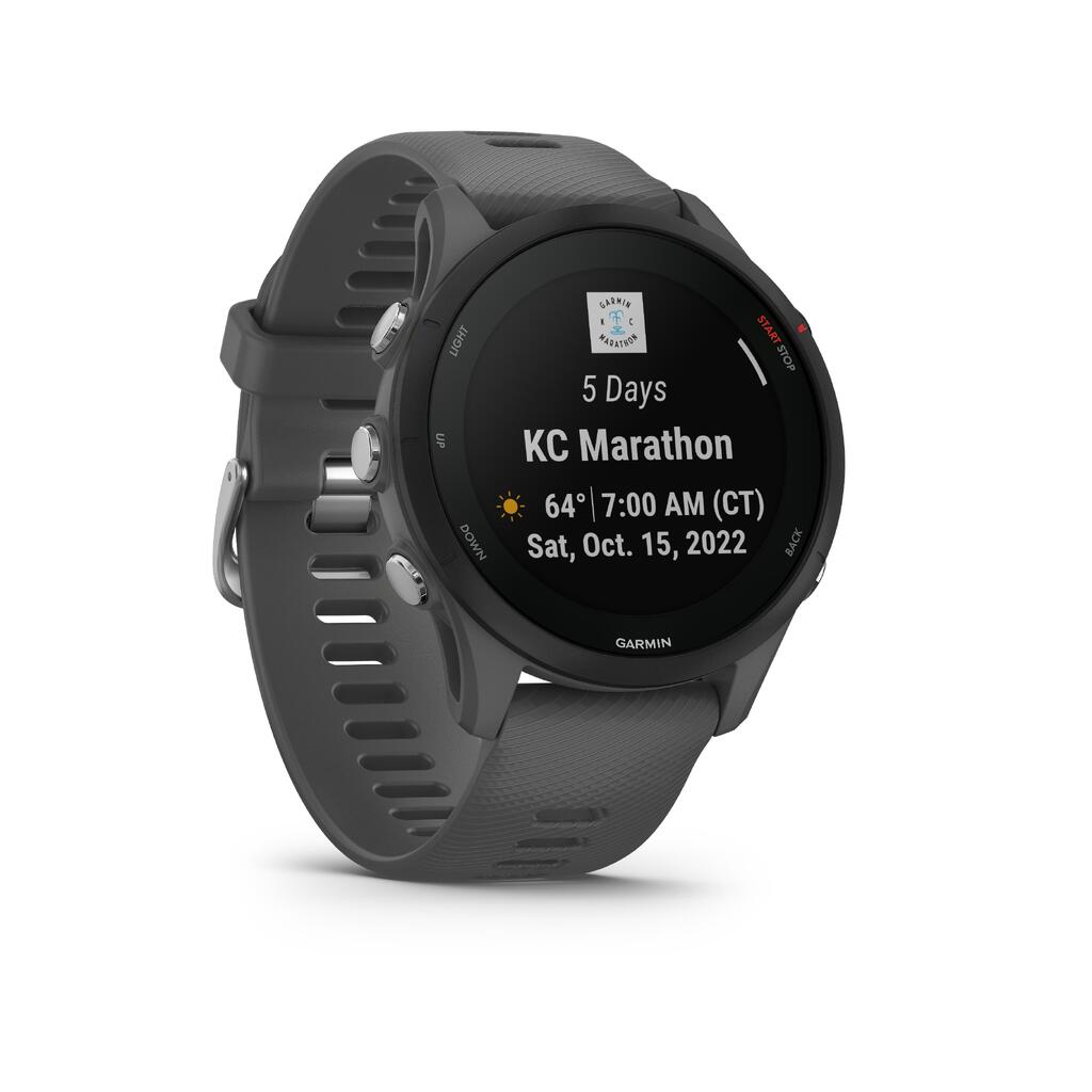 Išmanusis GPS laikrodis „Garmin Forerunner 255“, pilkšvas