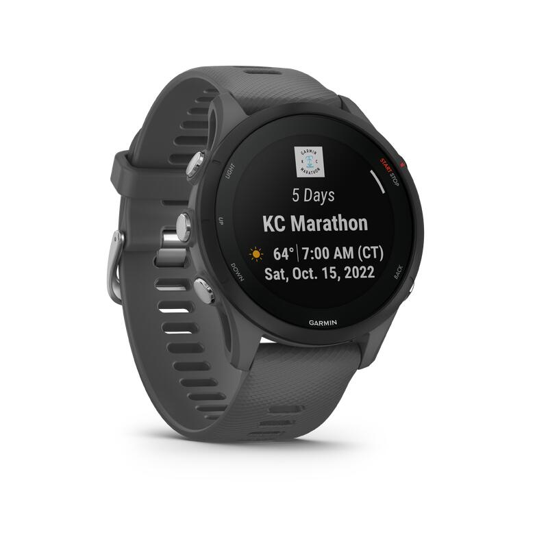 MONTRE GPS CONNECTÉE GARMIN FORERUNNER 255 GRISE ARDOISE