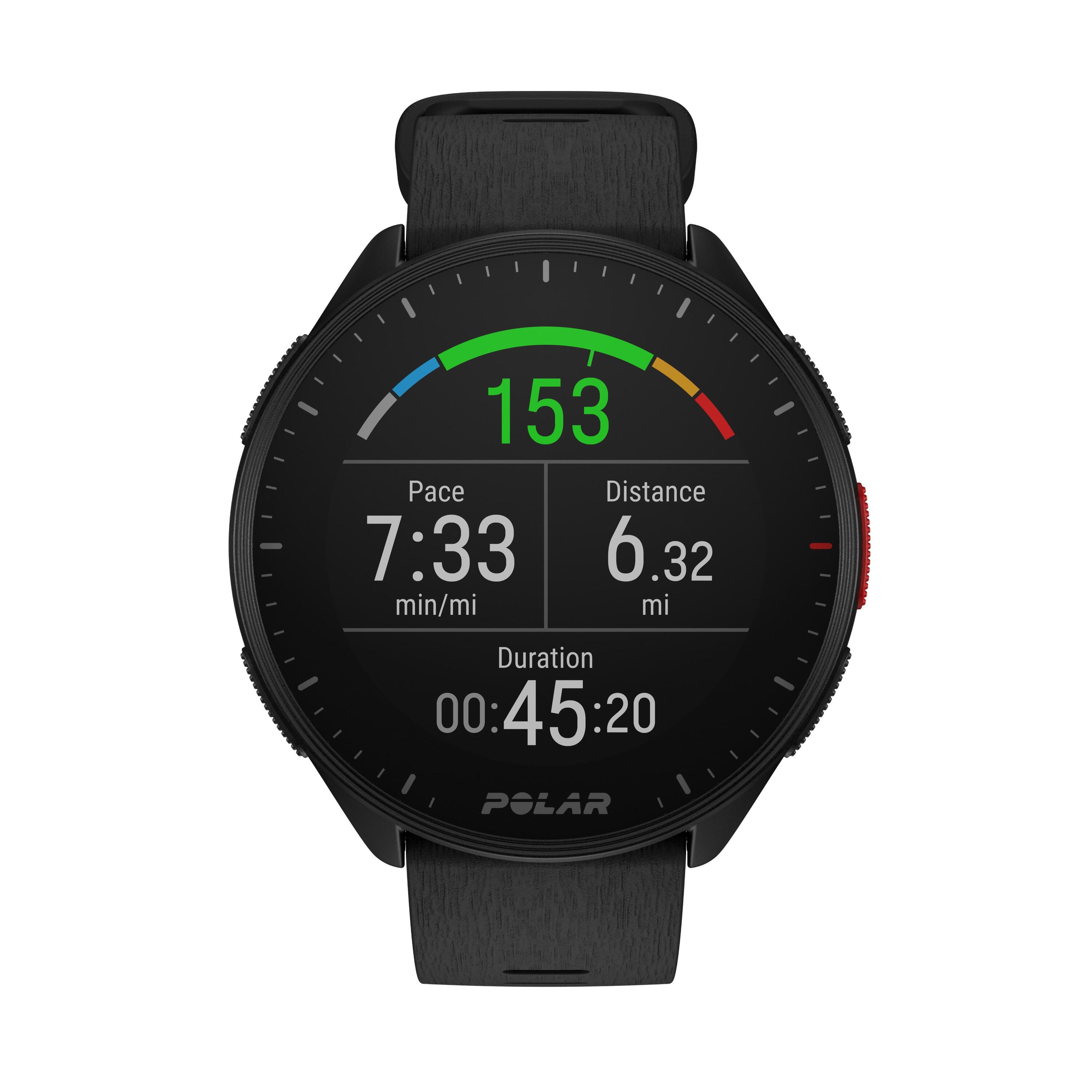 Cardio GPS Smart Watch Pacer - Black 6/9