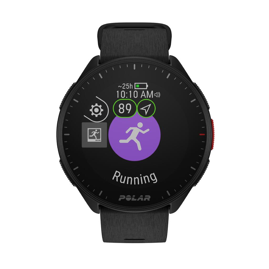 GPS-Uhr Laufuhr Herzfrequenz Polar Pacer schwarz