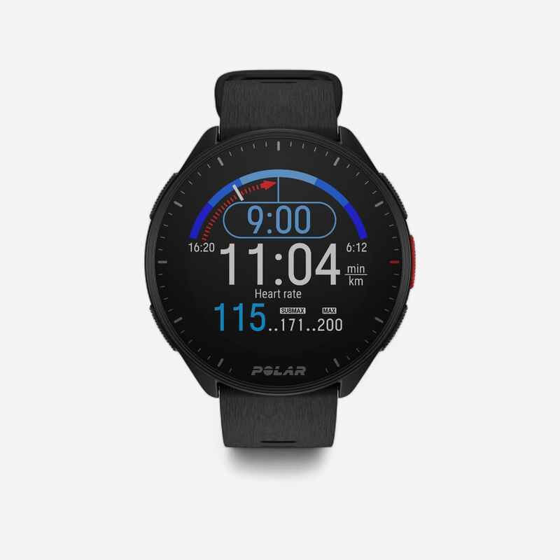 Cardio GPS Smart Watch Pacer - Black