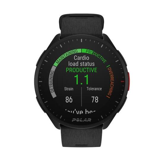 Reloj Inteligente Cardio GPS Polar Pacer Negro