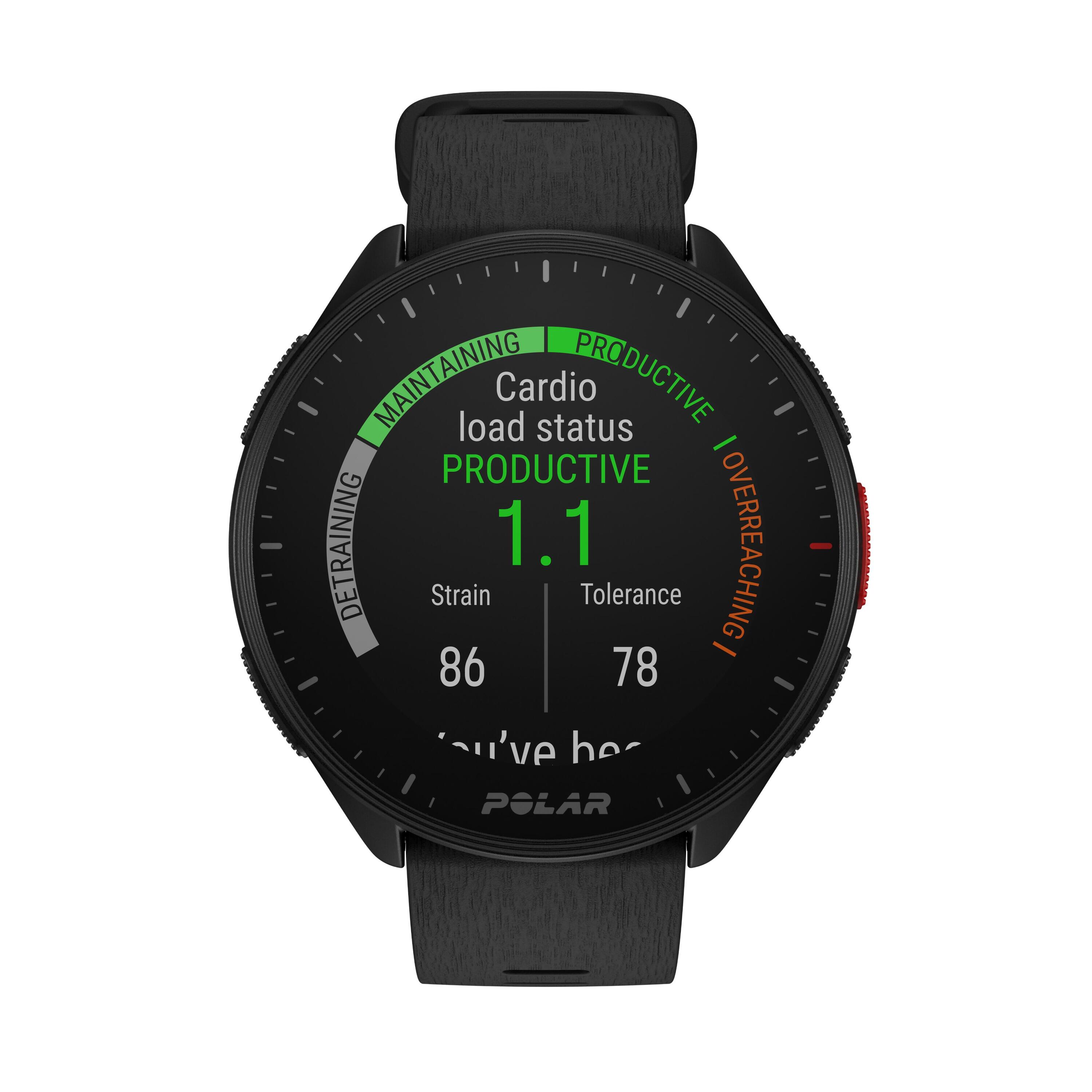 Cardio GPS Smart Watch Pacer - Black 2/9