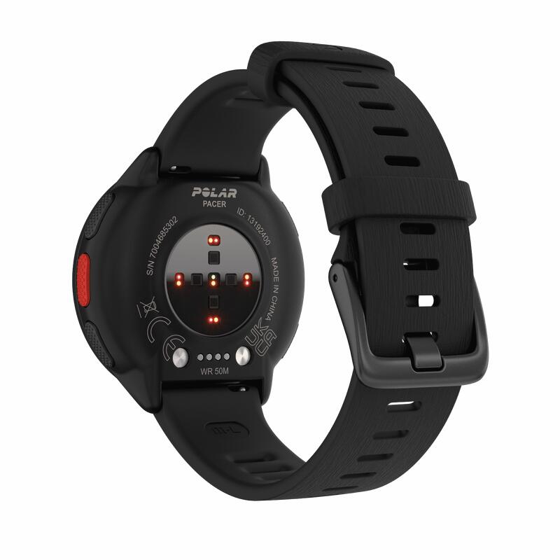 Ceas GPS cu senzor cardio Pacer S/L Negru 