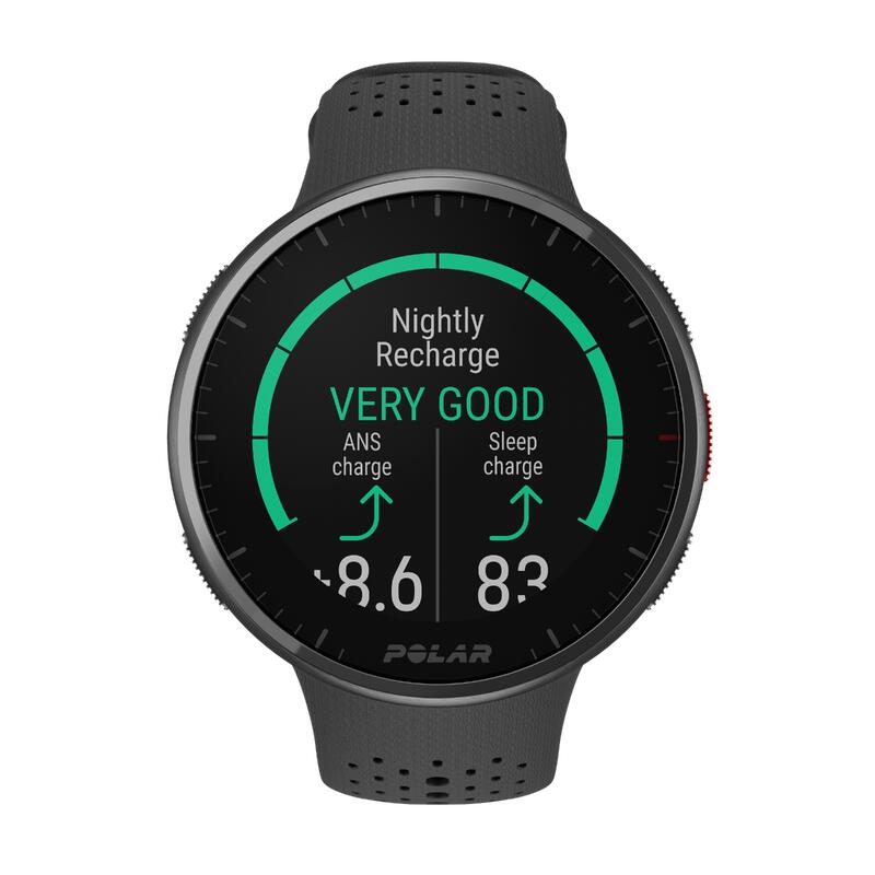 GPS-Pulsuhr Smartwatch integriertes Barometer Polar Pacer Pro schwarz