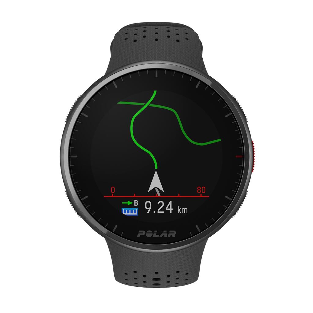 СМАРТ ЧАСОВНИК С GPS POLAR PACER PRO, С БАРОМЕТЪР, ЧЕРЕН