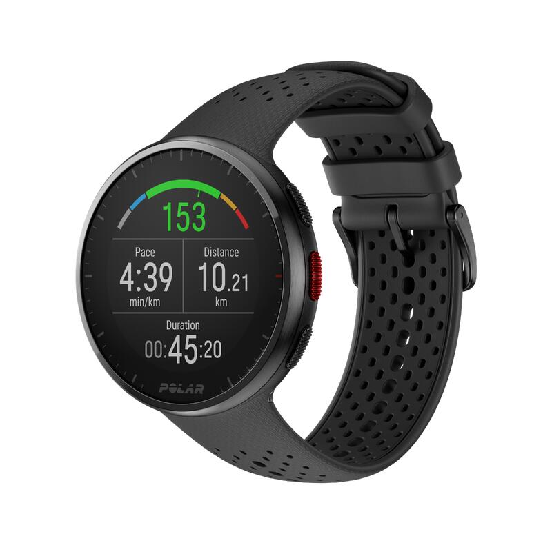 Ceas smartwatch GPS cu senzor cardio și barometru Pacer S/L Negru 