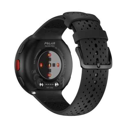 Išmanusis GPS laikrodis su pulso matuokliu ir integruotu barometru „Polar Pacer Pro“, juoda