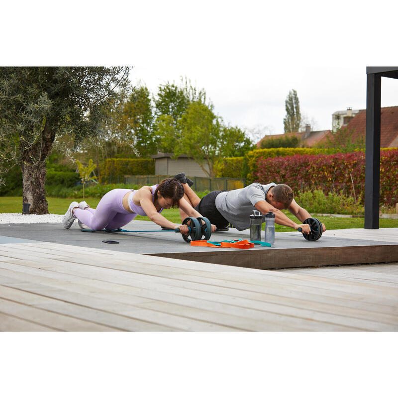 Roată abdomene evolutivă Ab Wheel cu elastic Bodybuilding