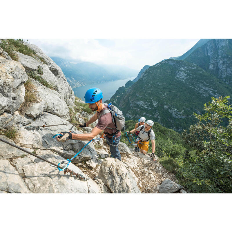 Casco arrampicata e alpinismo ROCK azzurro