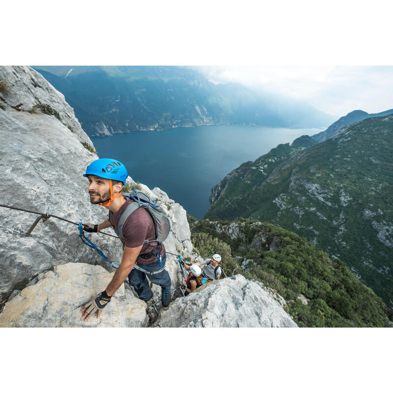 攀岩與登山運動安全帽－岩石藍