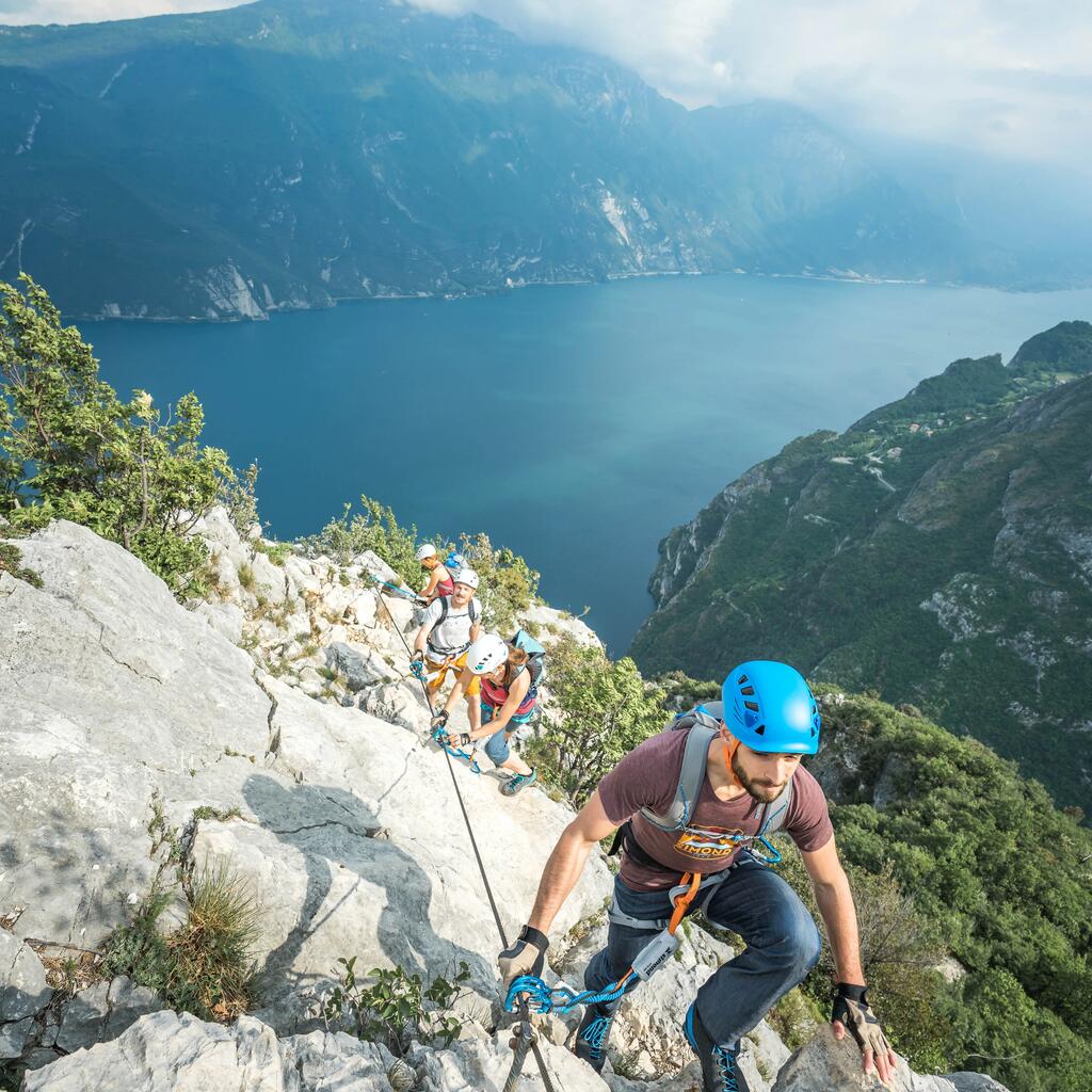 CLIMBING AND MOUNTAINEERING HELMET -  ROCK GREY