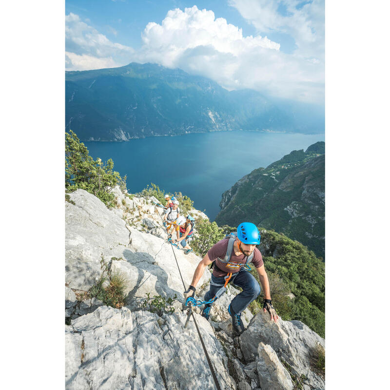 Casco arrampicata e alpinismo ROCK azzurro