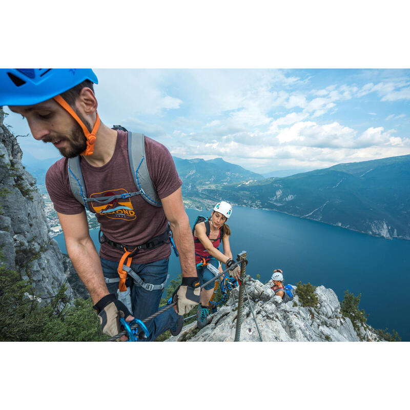 Casco arrampicata e alpinismo ROCK azzurro