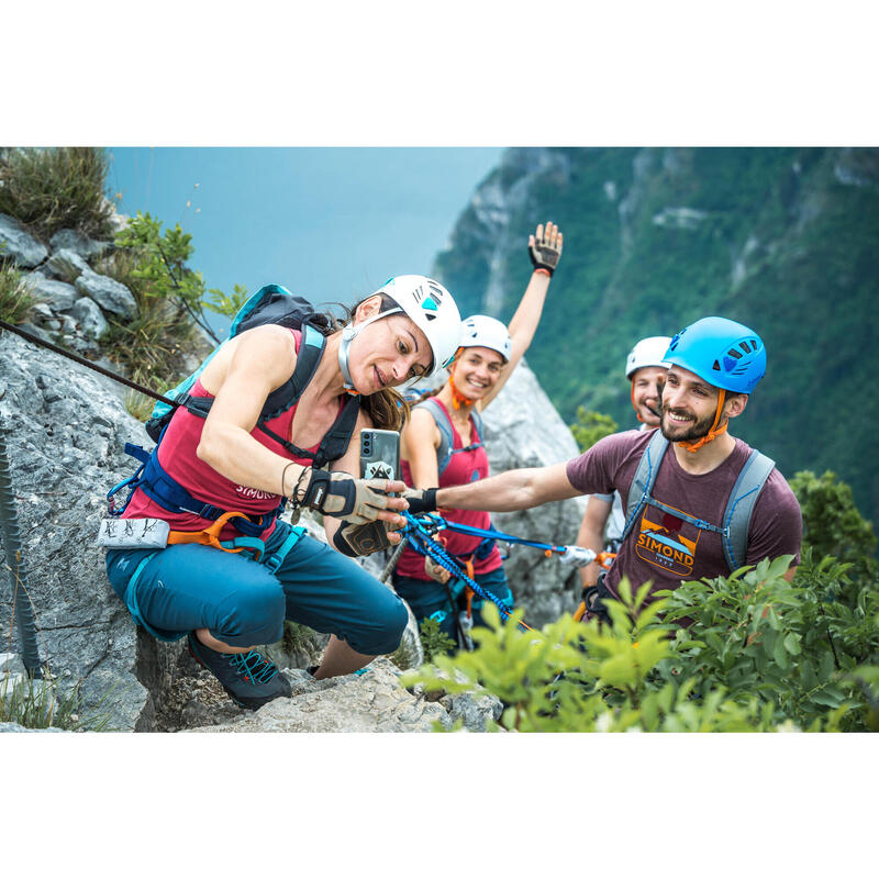 攀岩與登山運動安全帽－岩石藍