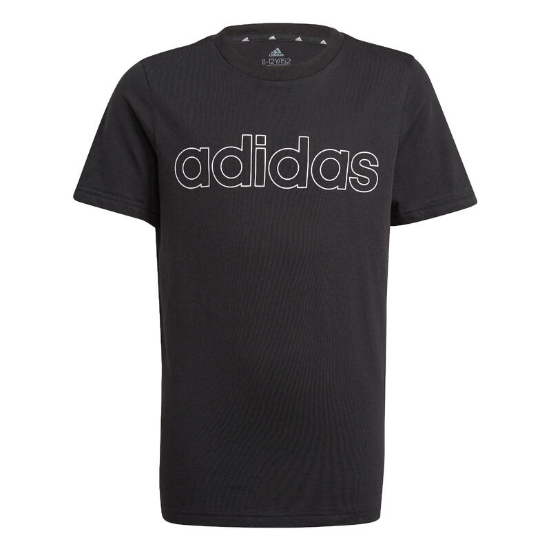 Camiseta Adidas Niños Negro Transpirable