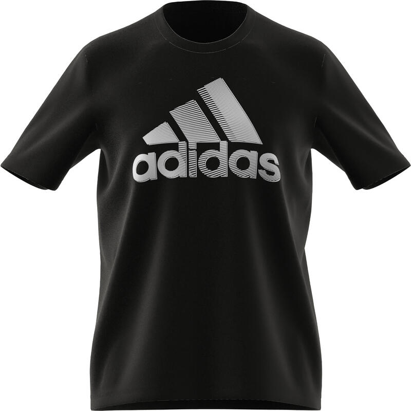 Camiseta Adidas Niños Negro Algodón Logo