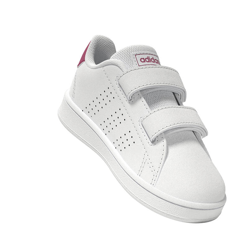 Încălțăminte benzi cu arici Baby gym ADIDAS ADVANTAGE Alb-Roz Copii 