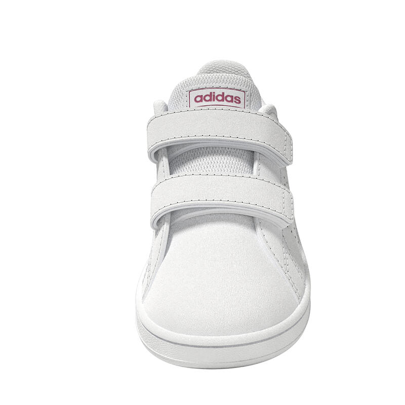 Încălțăminte benzi cu arici Baby gym ADIDAS ADVANTAGE Alb-Roz Copii 