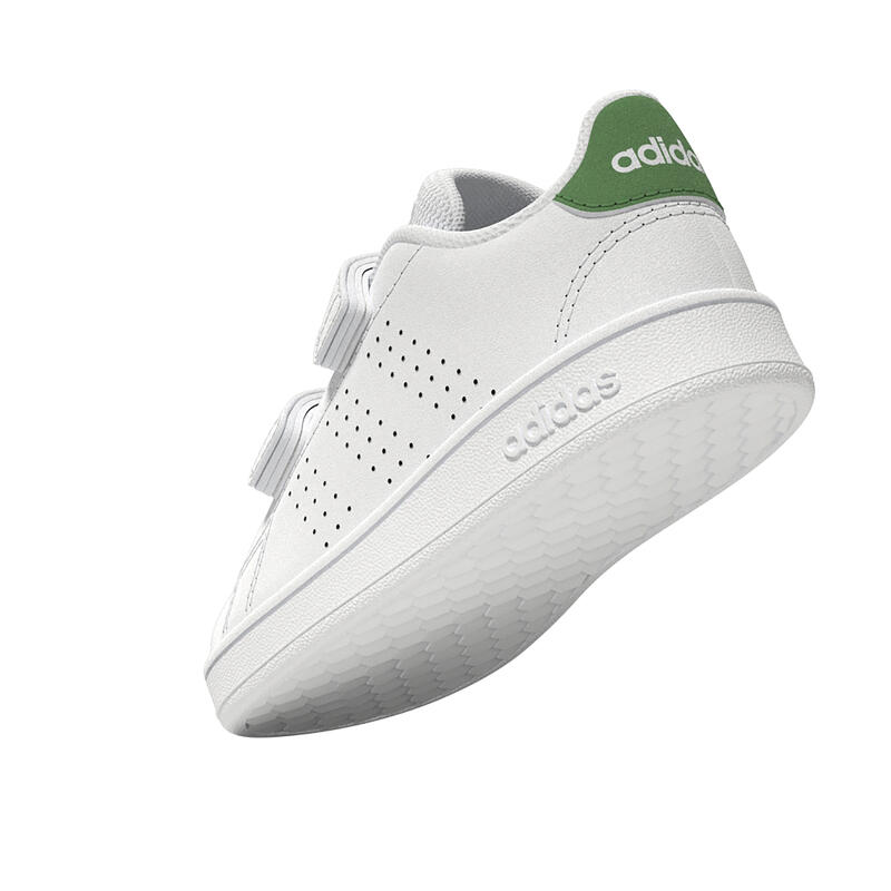 Încălțăminte benzi cu arici Baby gym ADIDAS ADVANTAGE Alb-Verde Copii 