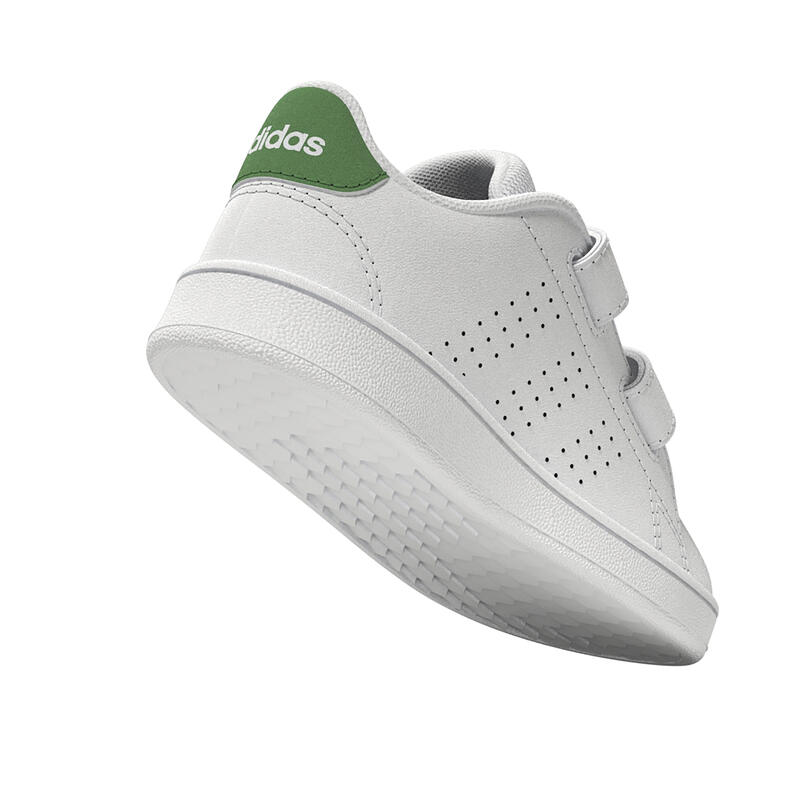 Încălțăminte benzi cu arici Baby gym ADIDAS ADVANTAGE Alb-Verde Copii 