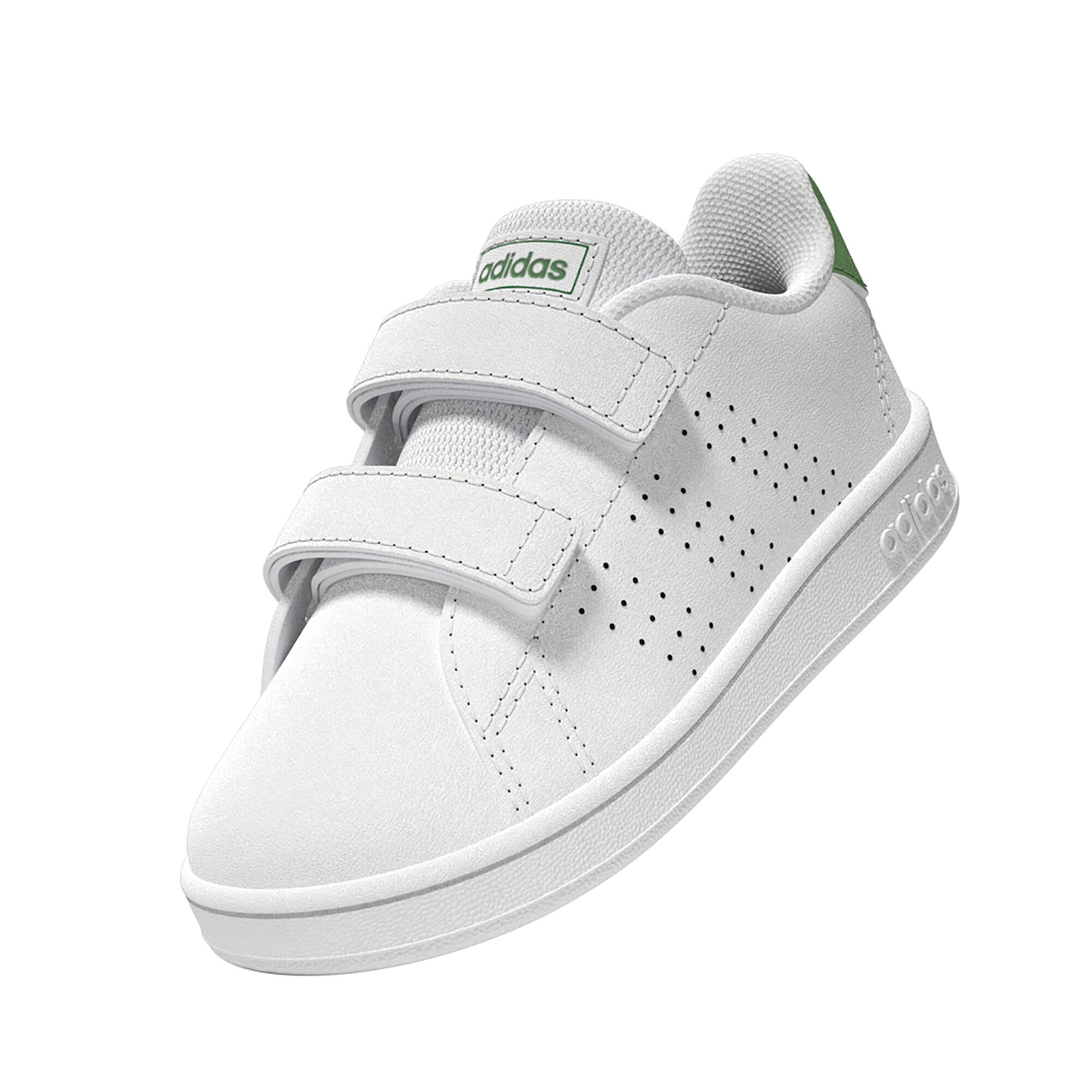 Sneakers ADIDAS bambino ADVANTAGE con strap bianco-verde dal 20 al 27 14/23