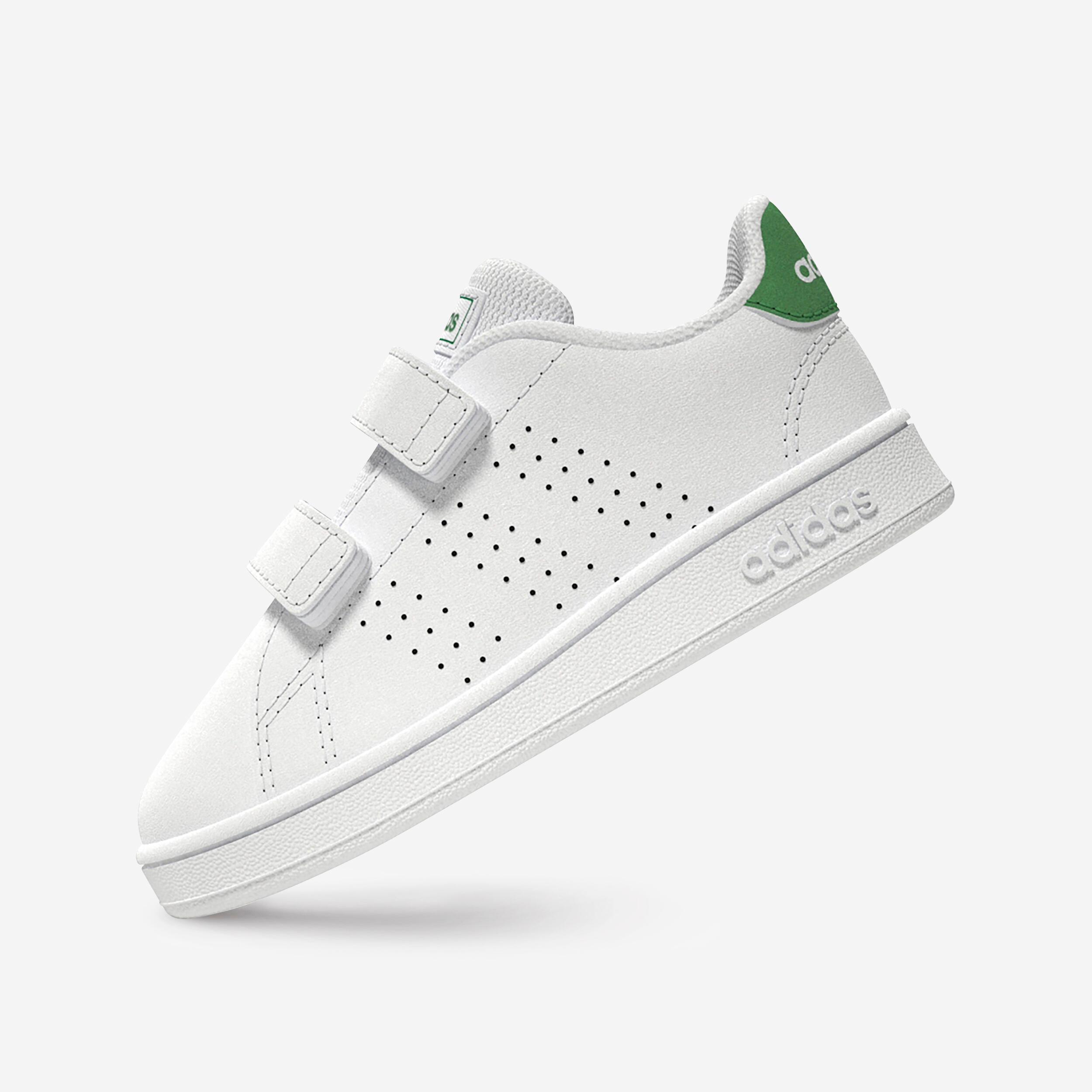 Baby Rip-Tab Trainers Advantage - White/Green 1/8