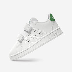 Sneakers met klittenband voor peuters Advantage wit groen