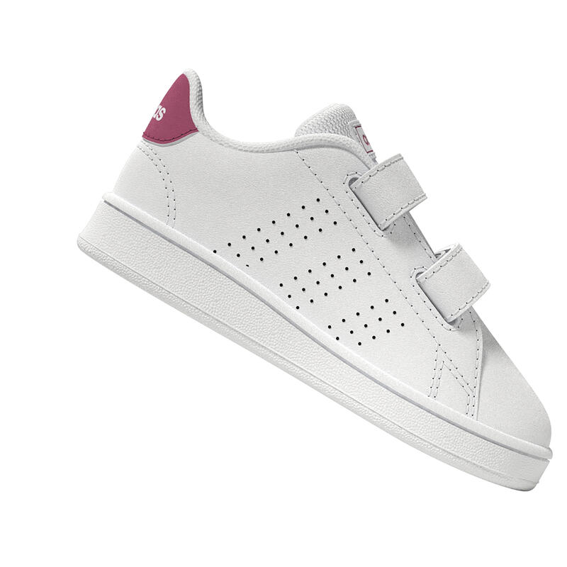 Încălțăminte benzi cu arici Baby gym ADIDAS ADVANTAGE Alb-Roz Copii 