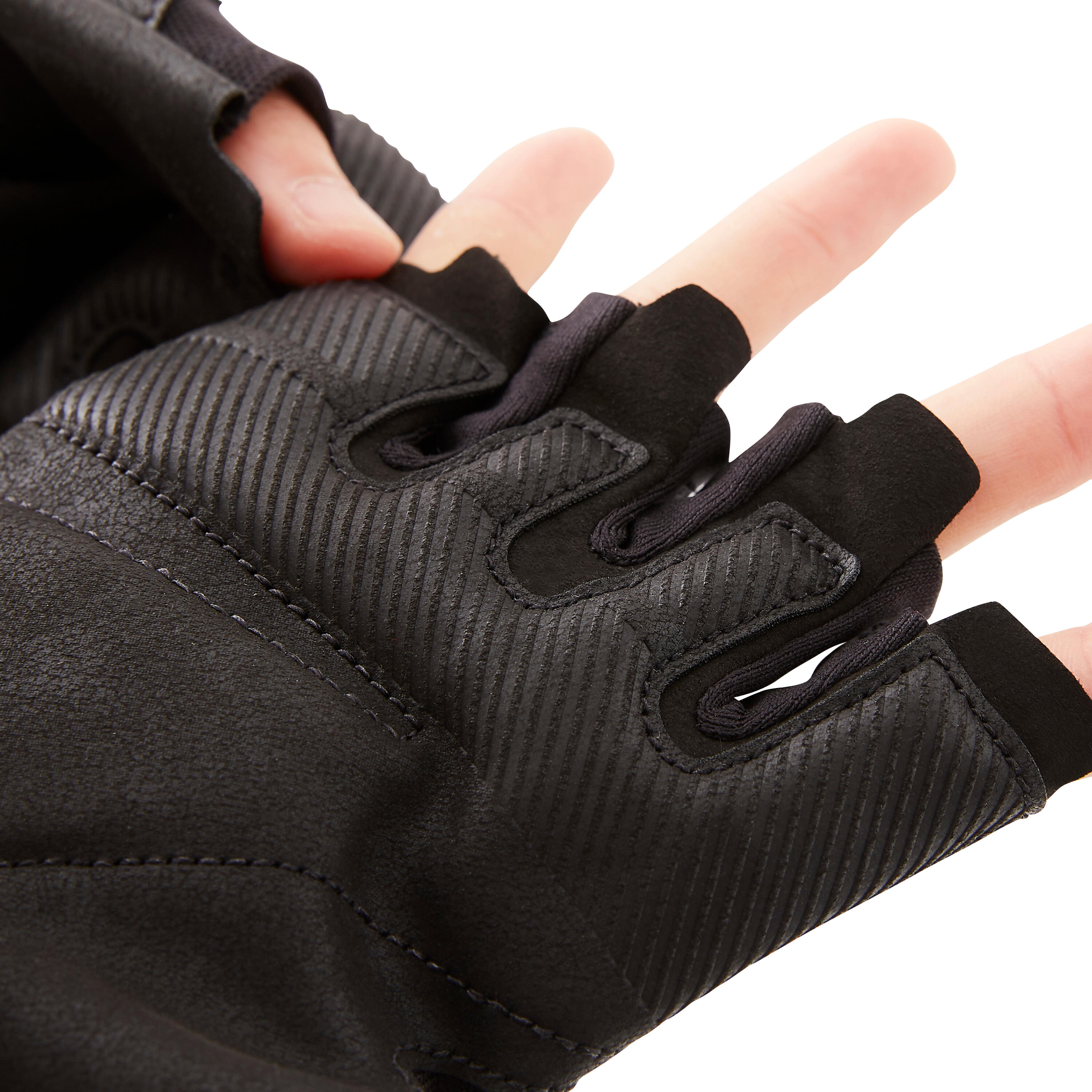 Gants de musculation – 500 noir - DOMYOS
