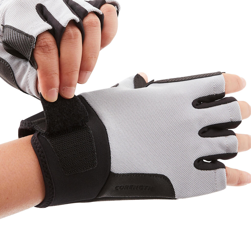 Gants musculation confort - Noir