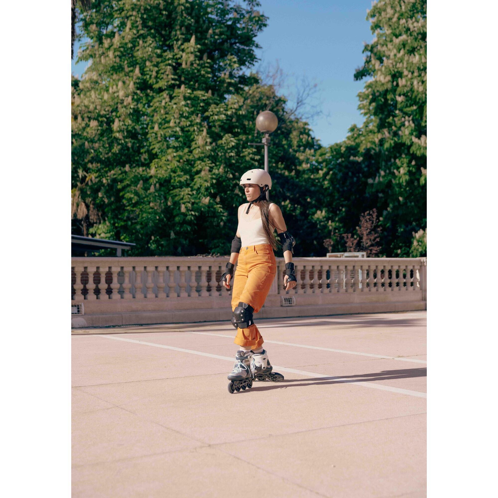 MF900 Beige ultra light skateboard scooter roller helmet