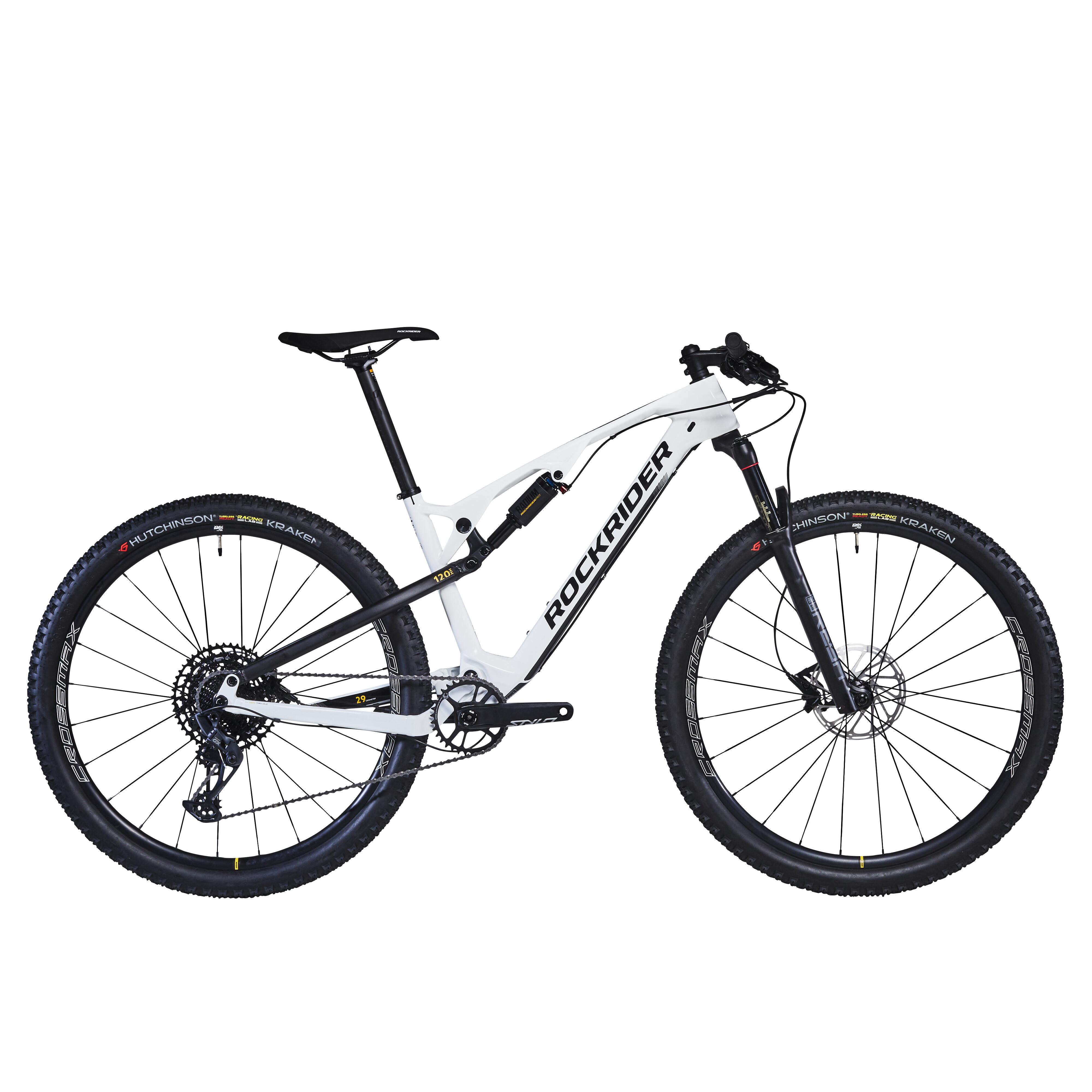 Bicicletă MTB cross country XC 900 S Cadru carbon și aluminiu Alb 900
