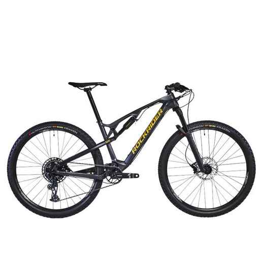 
      Mountainbike Cross Country 29 Zoll Carbon- und Aluminiumrahmen XC 500 S grau
  